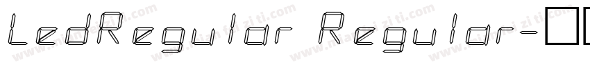 LedRegular Regular字体转换